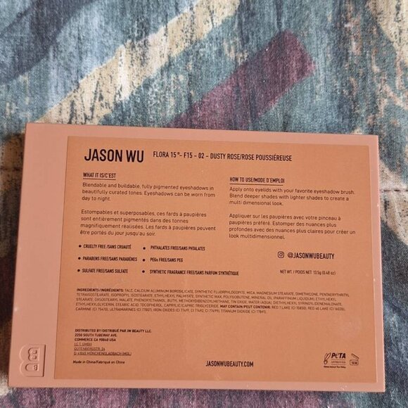 🌸 Jason Wu – Flora 15 Eyeshadow Palette (Dusty Rose) 🌸 - Picture 7 of 7